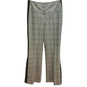 CARA LOTTI BLACK LACE TRIM DRESS PANTS